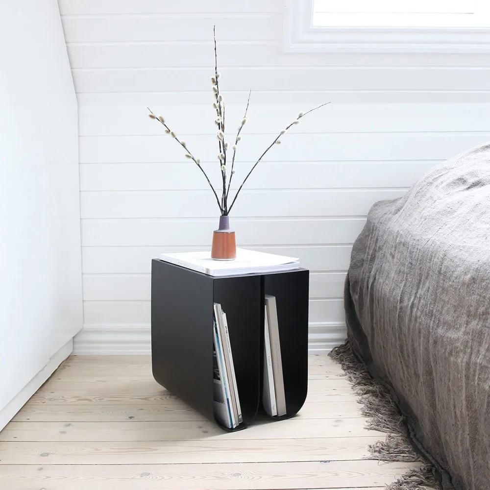 Curved side table, Stainless steel Kristina Dam Studio