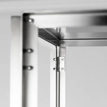 Foldable console 124x60 cm - Brushed stainless steel - Kristina Dam Studio