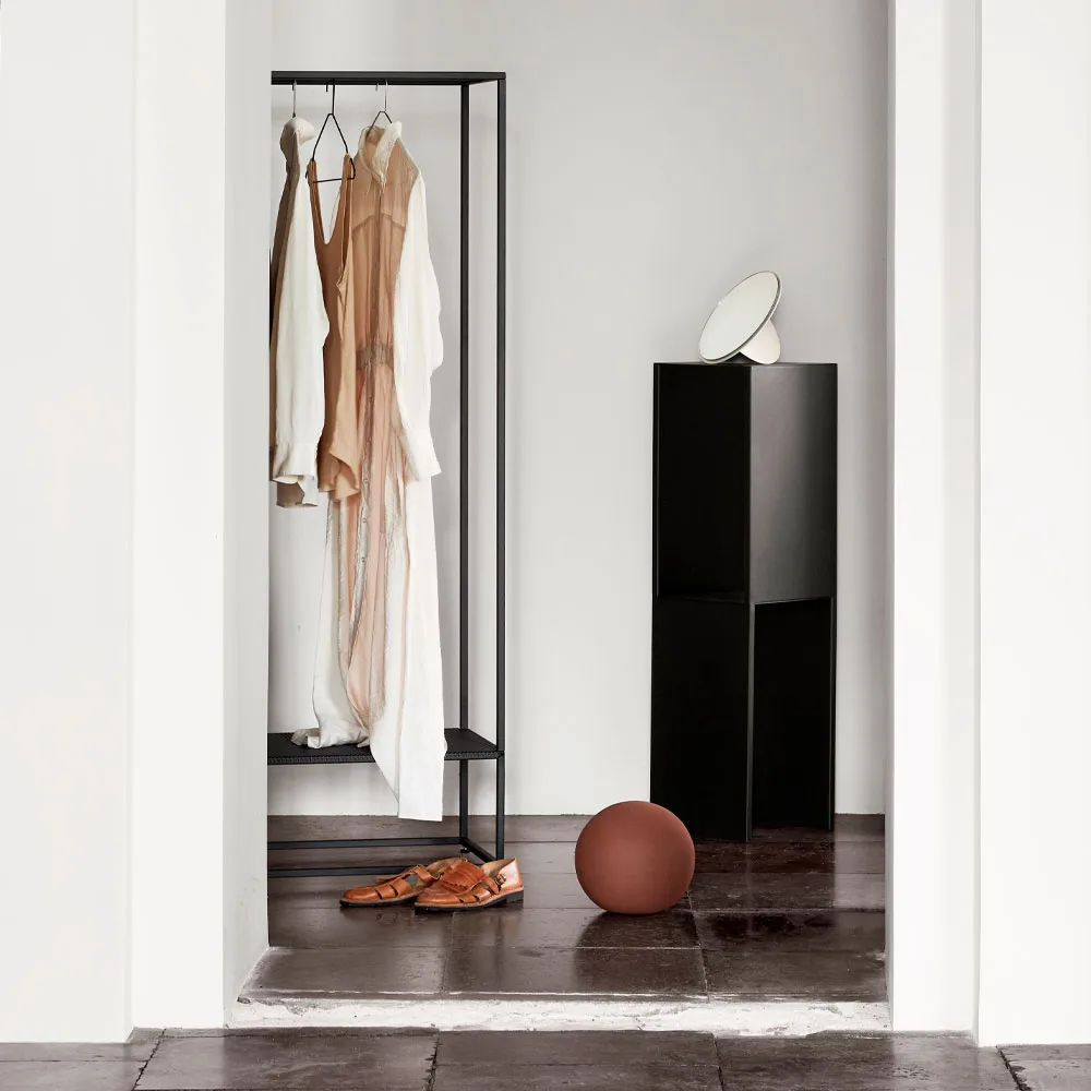 Grid clothes hanger, Black Kristina Dam Studio