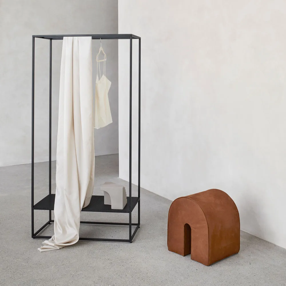 Grid clothes hanger, Black Kristina Dam Studio