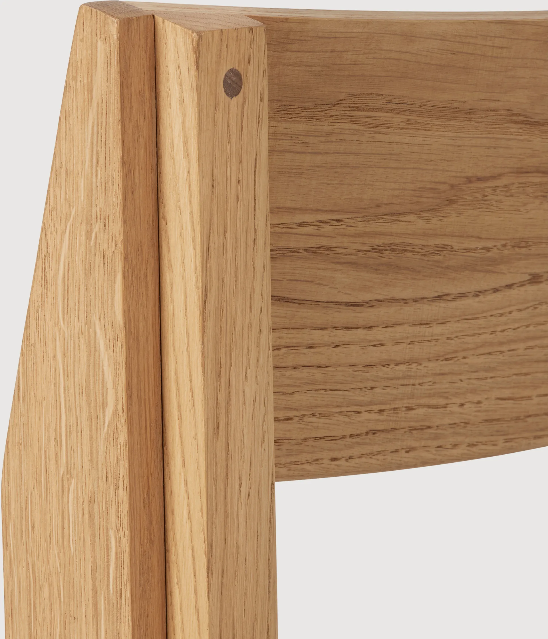 Outline chair, Warm lacquered oak-walnut Kristina Dam Studio