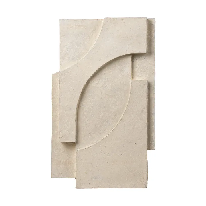 Serif Relief wall decoration M - Off white - Kristina Dam Studio