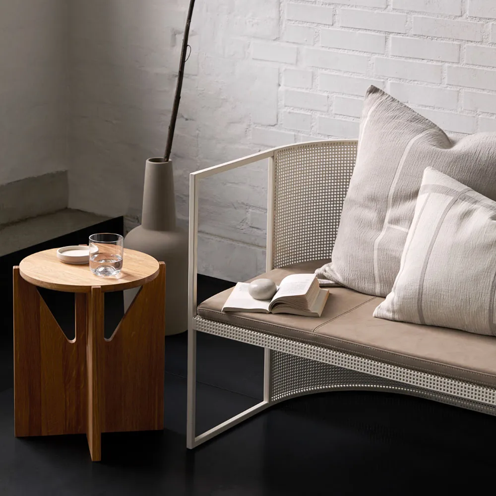 Stool stool, Oak black Kristina Dam Studio