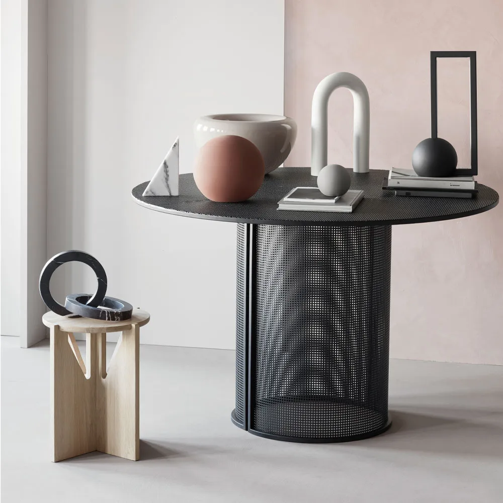 Stool stool, Oak black Kristina Dam Studio