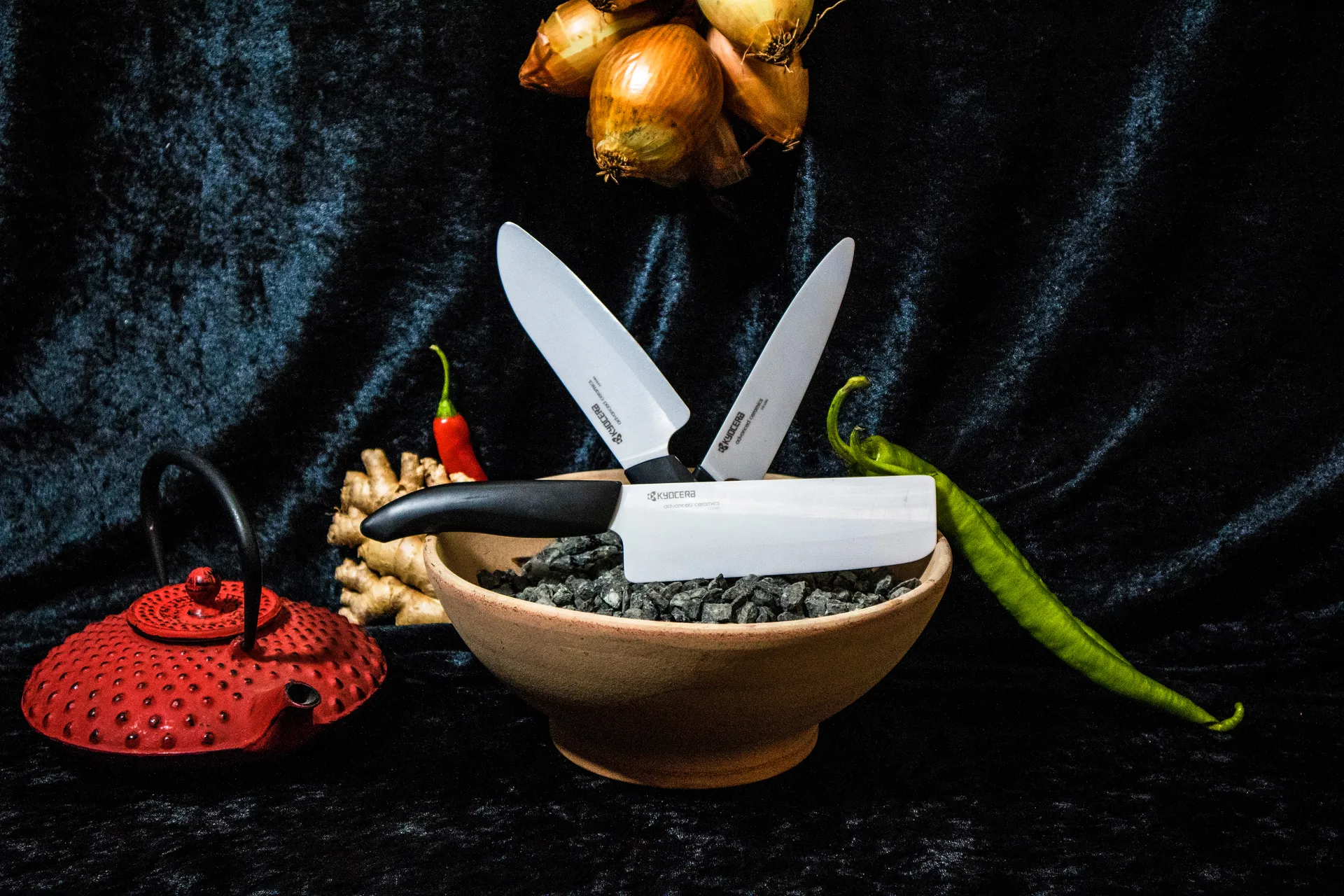 Kyocera FK ceramic santoku knife, 16 cm Kyocera