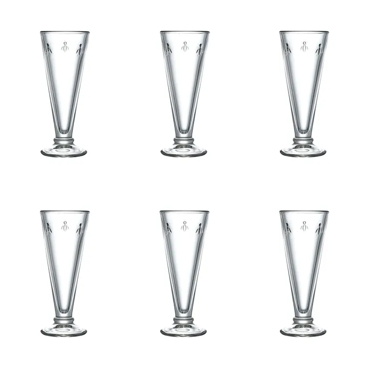 Abeille champagne flute 15 cl 6-pack - Clear - La Rochère