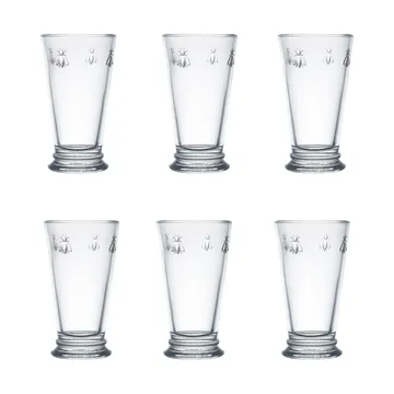Abeille drinkglass 46 cl 6-pack - Clear - La Rochère