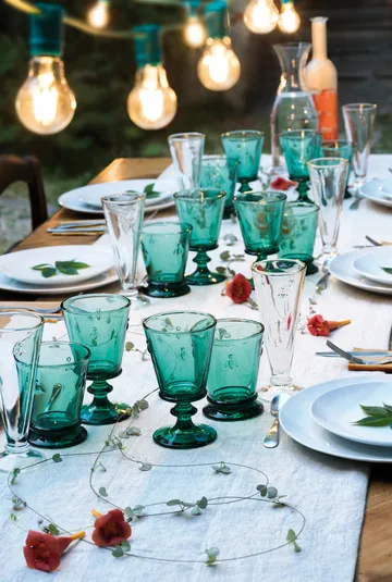 Abeille wine glass 24 cl 6-pack - Emerald green - La Rochère