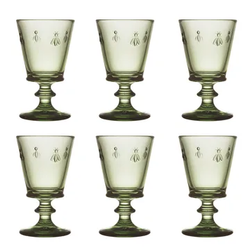 Abeille wine glass 24 cl 6-pack - Olive green - La Rochère