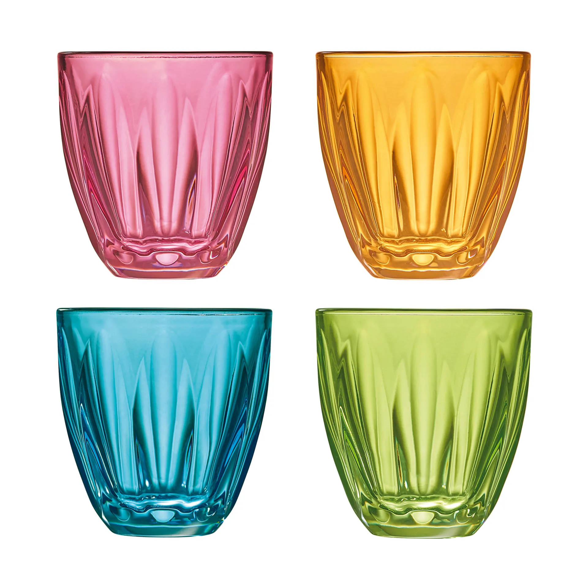 Lily water glass various colours, 4-piece La Rochère