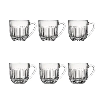 Ouessant espresso glass 9 cl 6-pack - Clear - La Rochère
