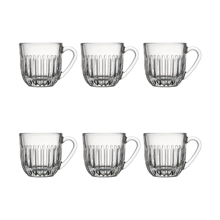 Ouessant espresso glass 9 cl 6-pack - Clear - La Rochère