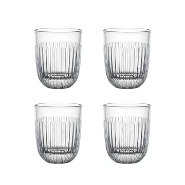 Ouessant water glass 26 cl 4-pack - Transparent - La Rochère