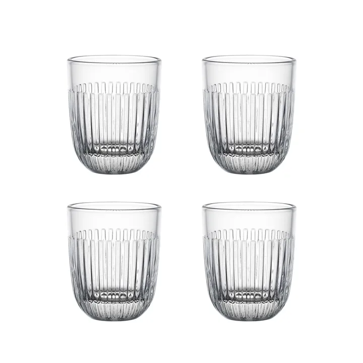 Ouessant water glass 26 cl 4-pack - Transparent - La Rochère