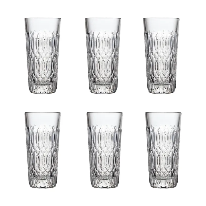 Verone drink glass 34 cl 6-pack - Clear - La Rochère