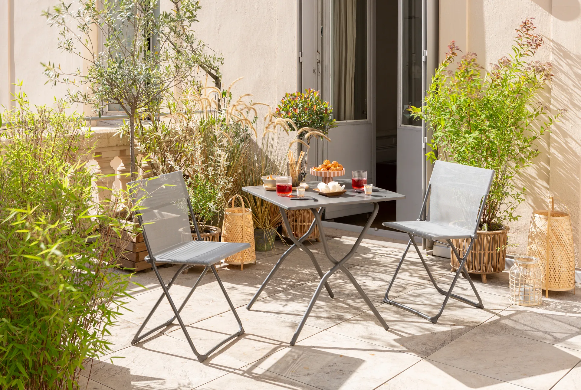 Balcony chair, Titanium/grey Lafuma