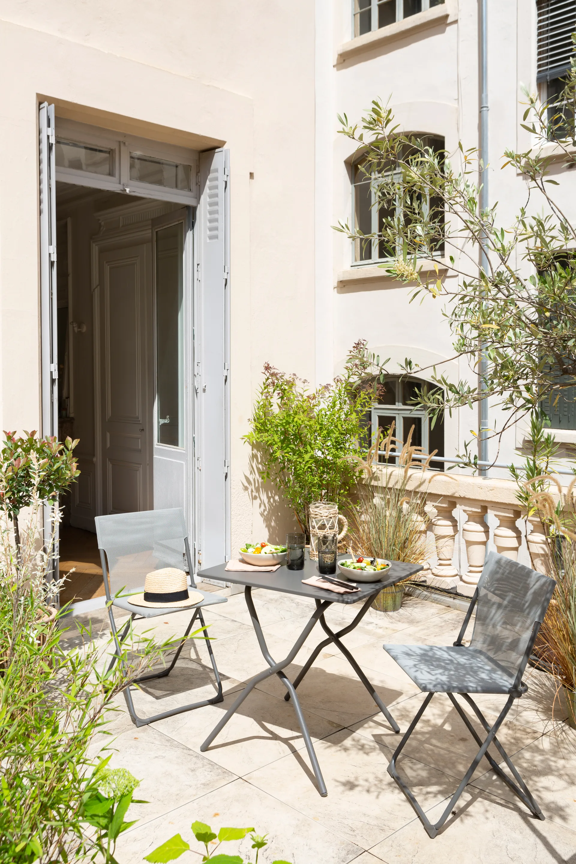 Balcony table, Titanium/grey Lafuma