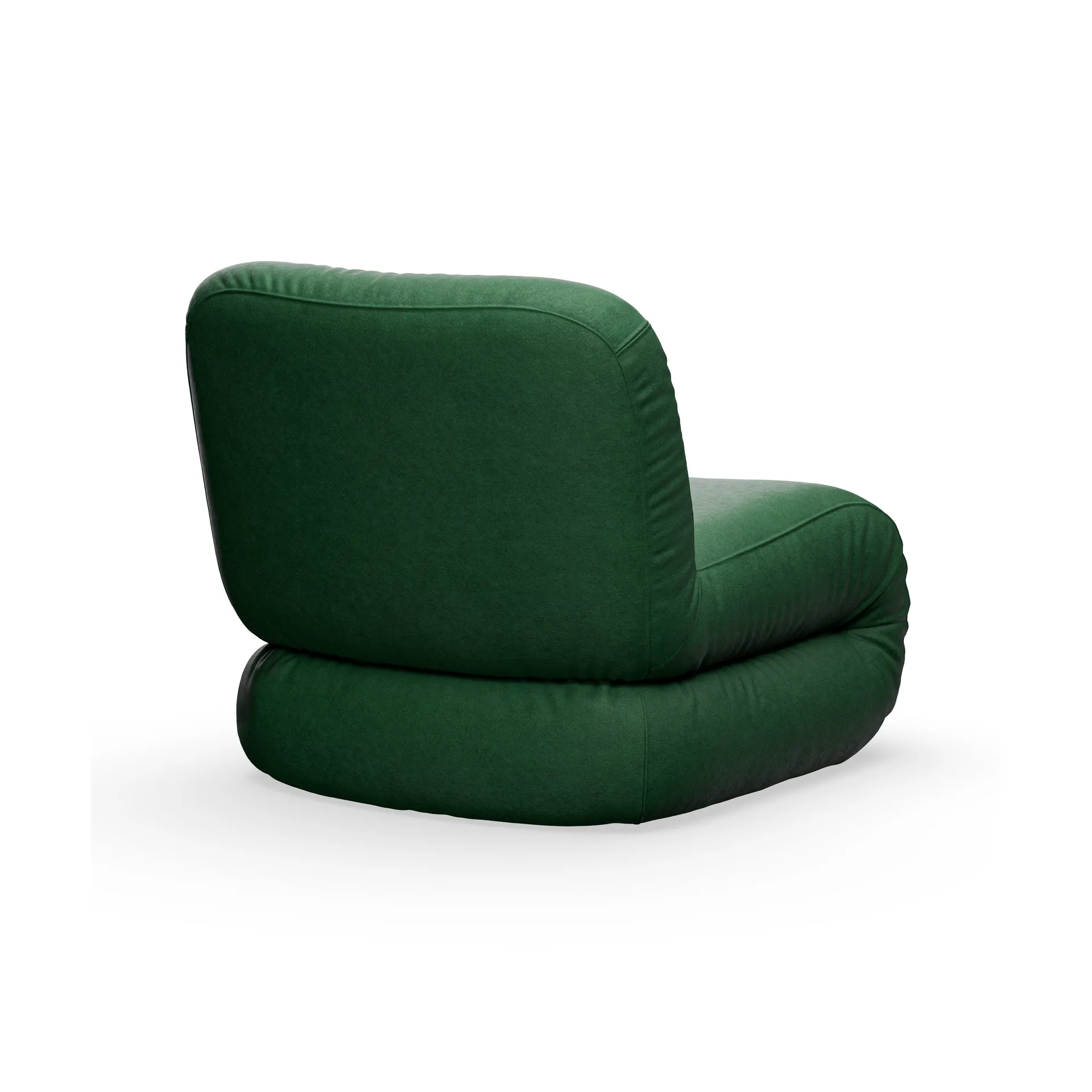 Bau armchair, Divina melange dark green, straight Lammhults