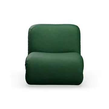 Bau armchair - Divina melange dark green, straight - Lammhults