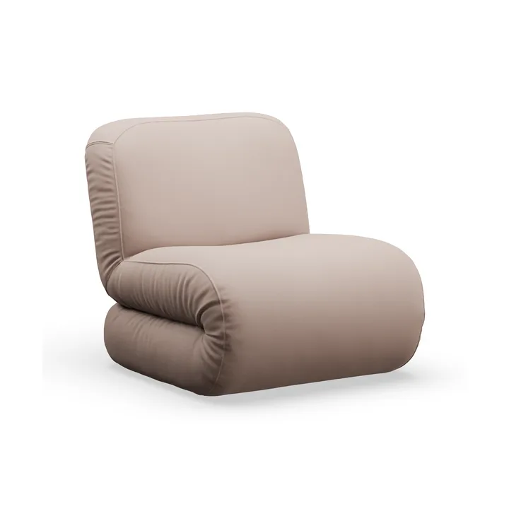 Bau armchair - Megan Sand, straight - Lammhults