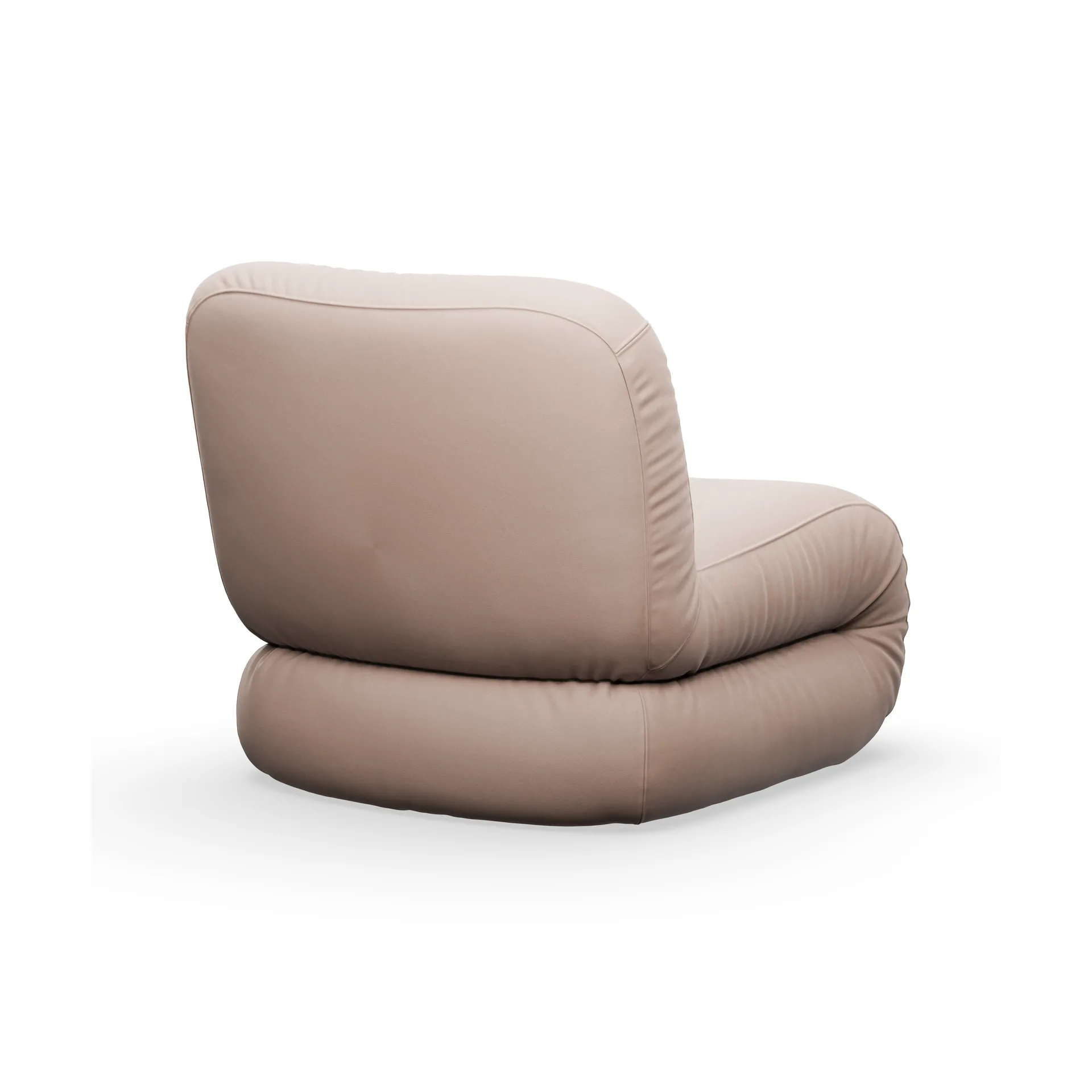 Bau armchair, Megan Sand, straight Lammhults