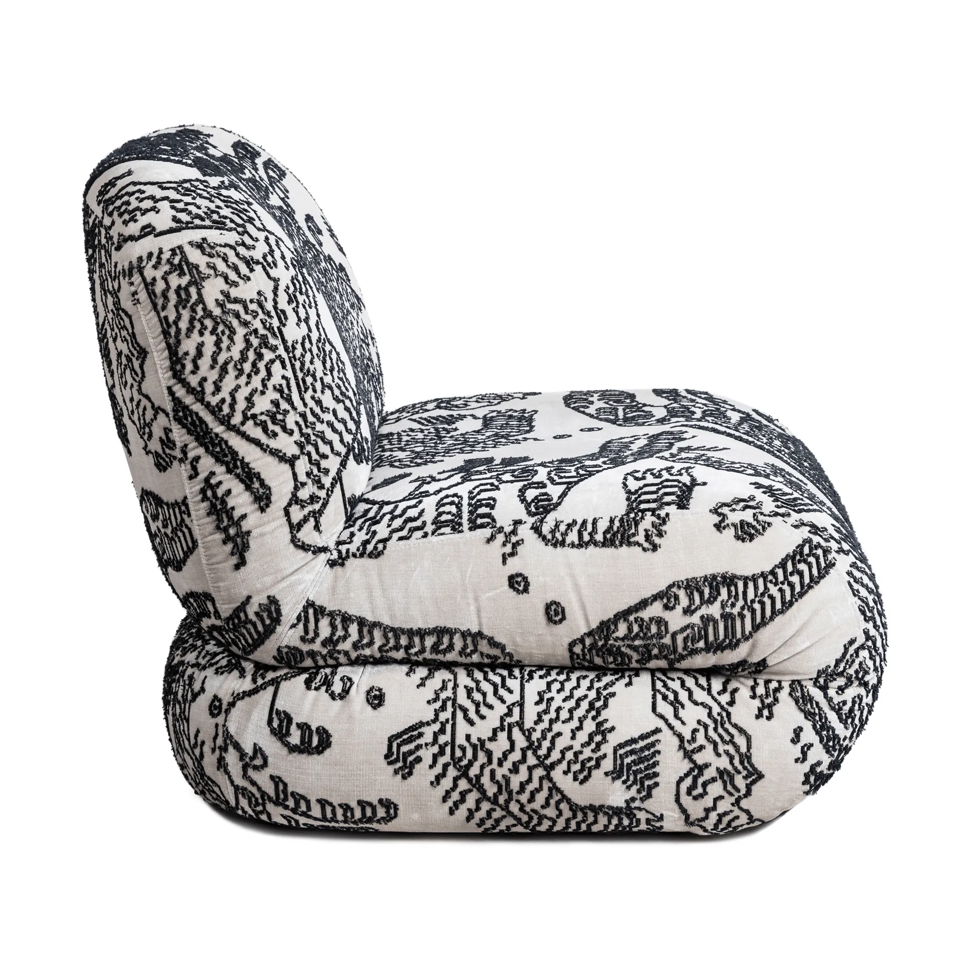 Bau armchair, Tiger mountain 001, straight Lammhults