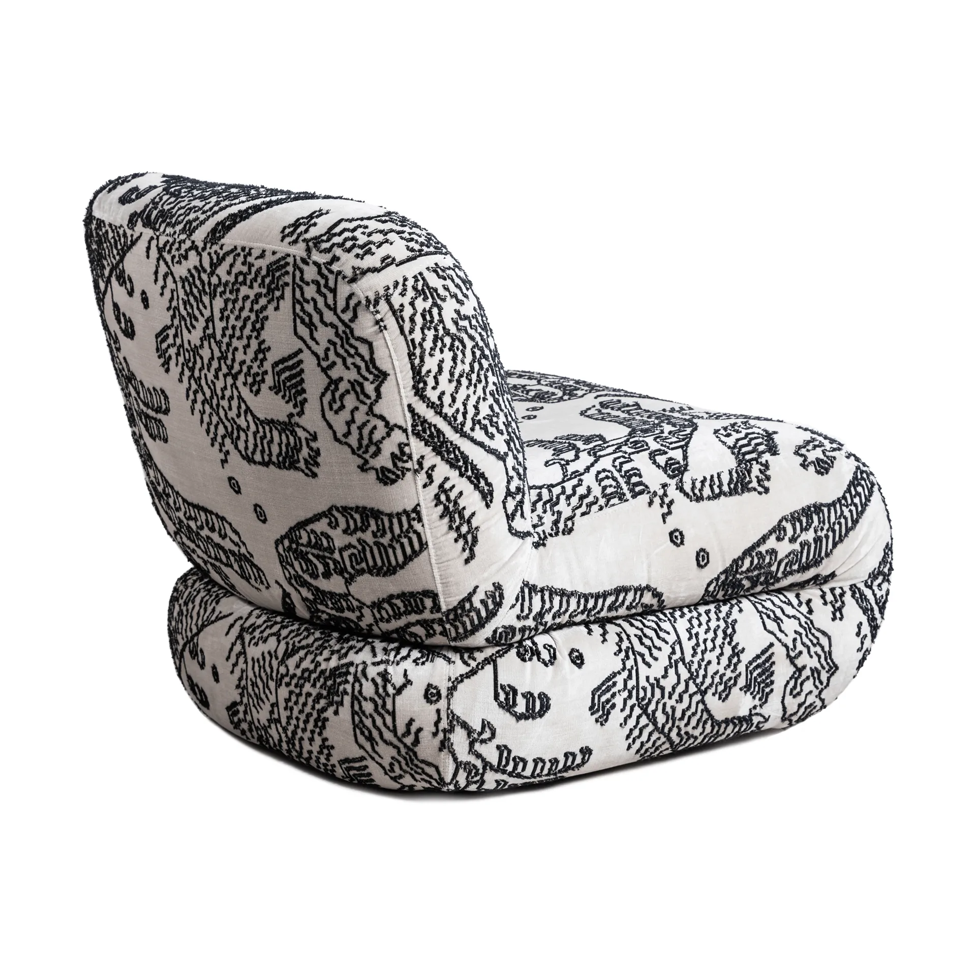 Bau armchair, Tiger mountain 001, straight Lammhults