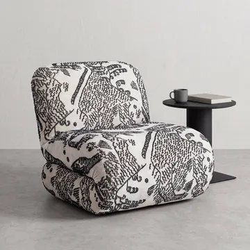 Bau armchair - Tiger mountain 001, straight - Lammhults
