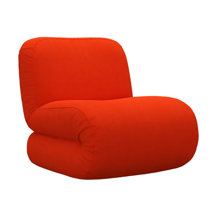 Bau armchair - Vidar 0542 red, straight - Lammhults