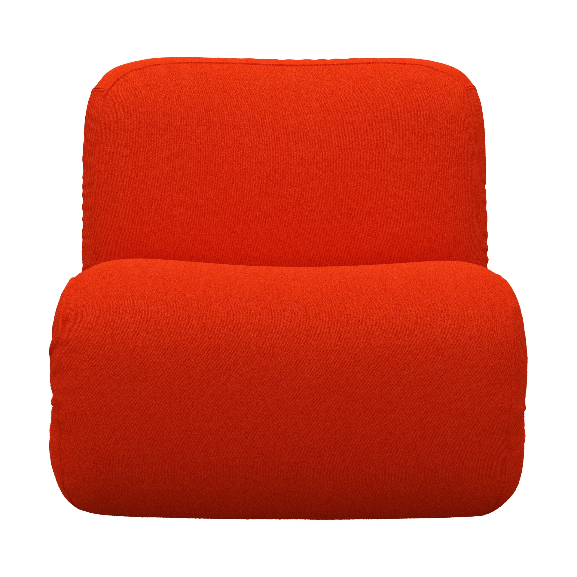 Bau armchair, Vidar 0542 red, straight Lammhults