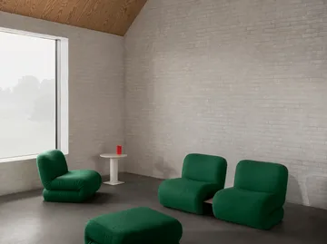 Bau armchair - Vidar 0542 red, straight - Lammhults