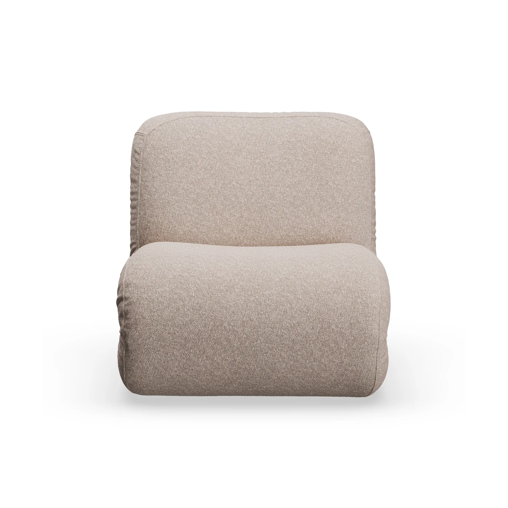 Bau armchair, Zero Beige, straight Lammhults