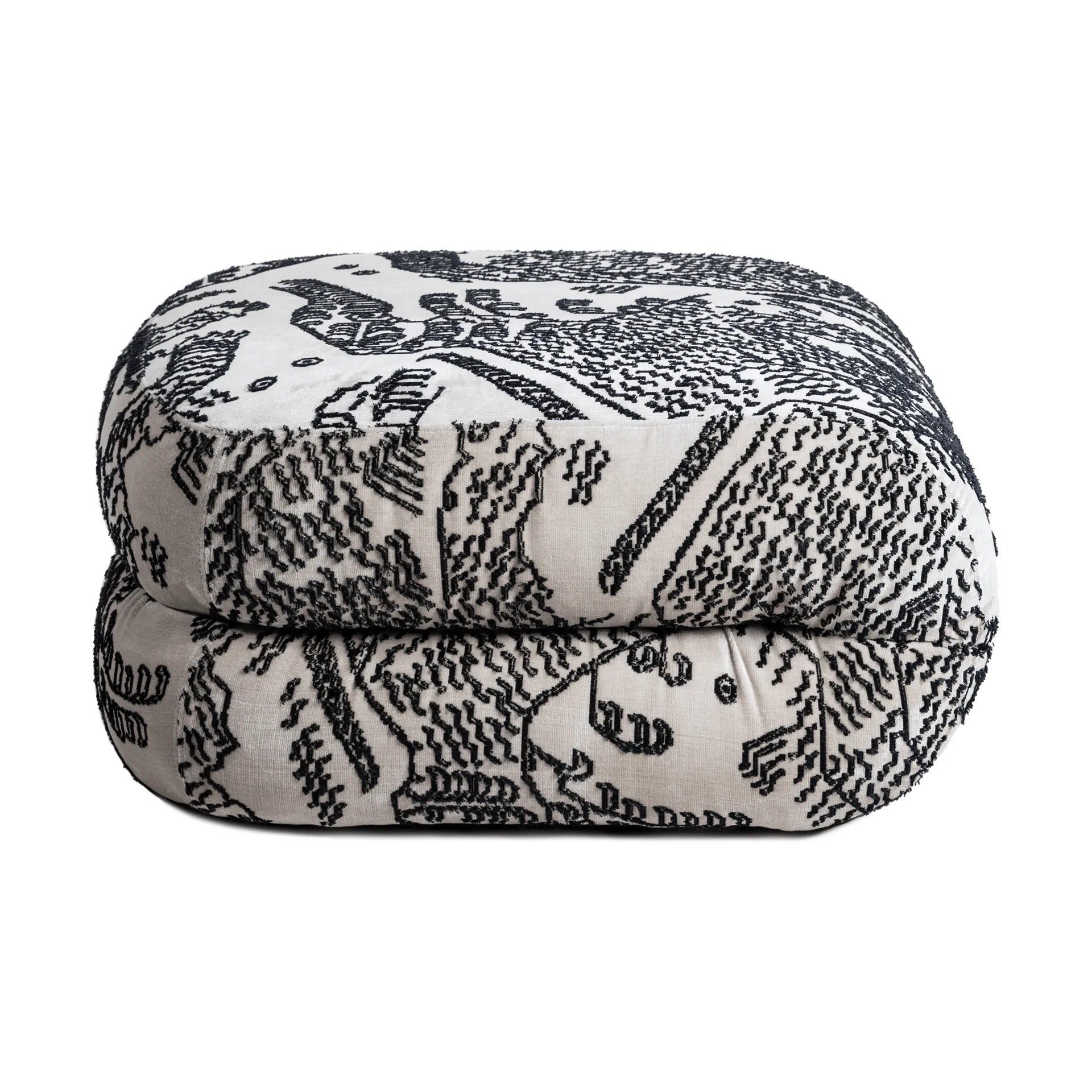 Bau footstool, Tiger mountain 001, straight Lammhults