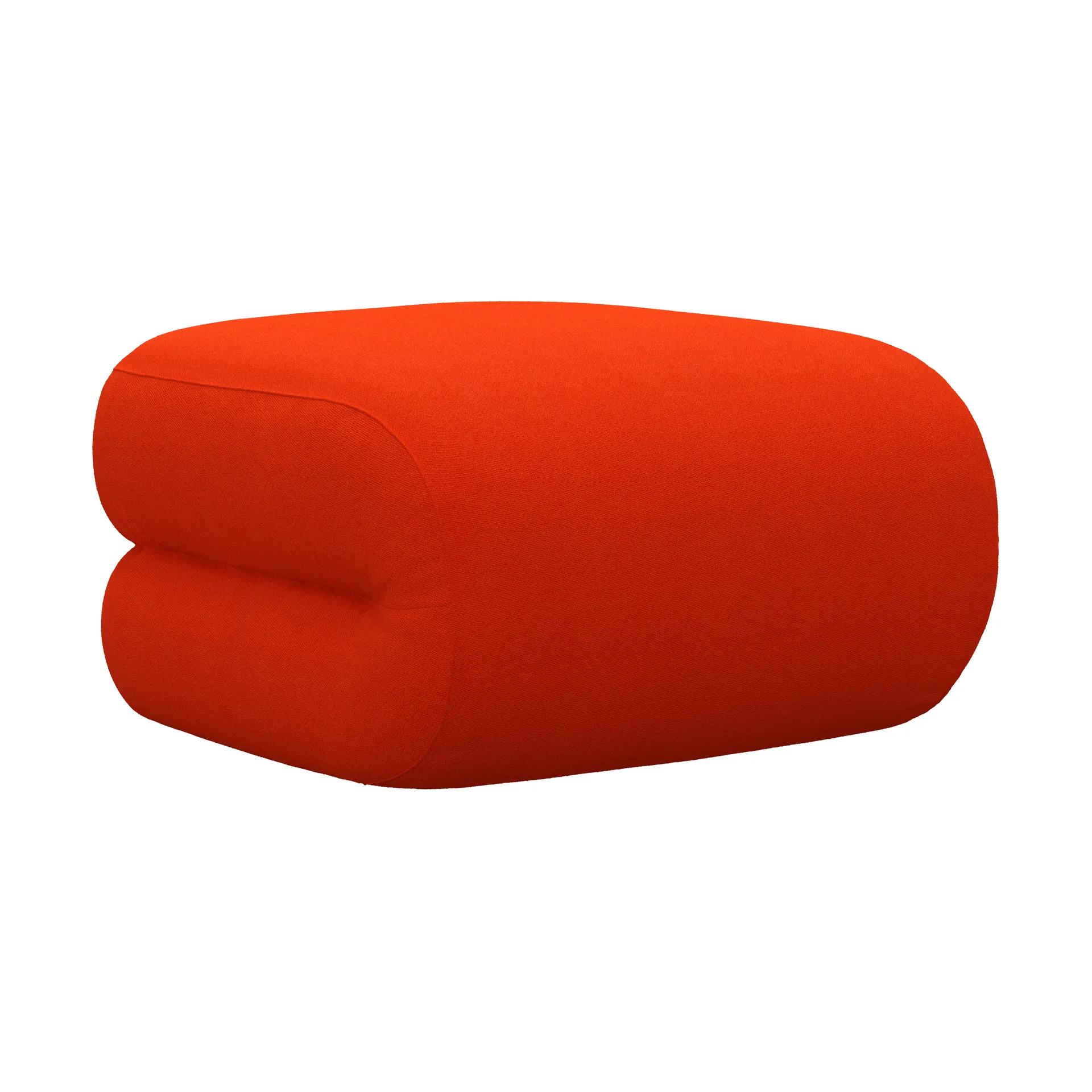 Bau footstool, Vidar 0542 red, straight Lammhults