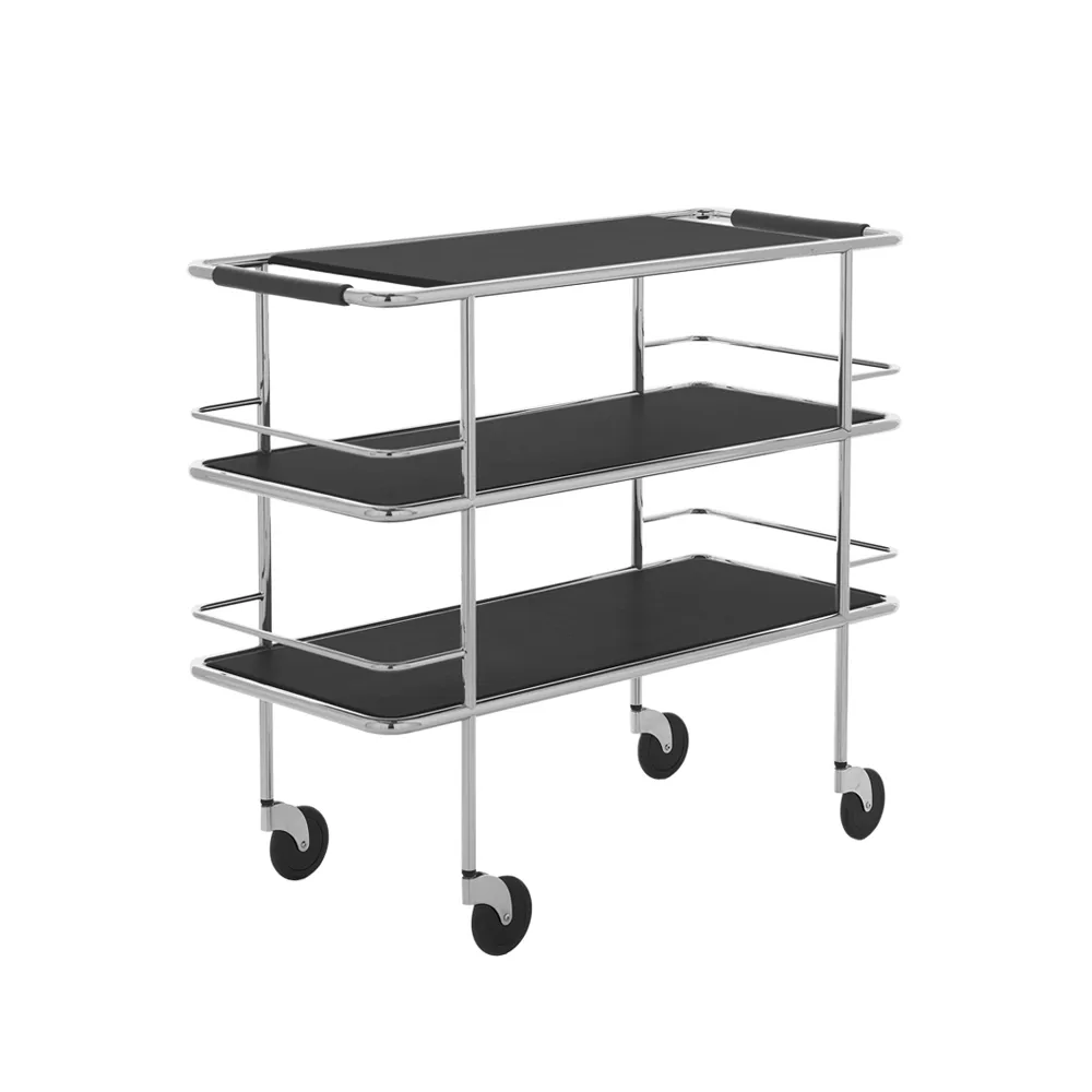 Cargo serveringsvagn, Black laminate-chrome Lammhults