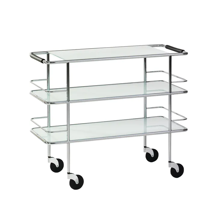 Cargo serveringsvagn - Frosted glass-chrome - Lammhults