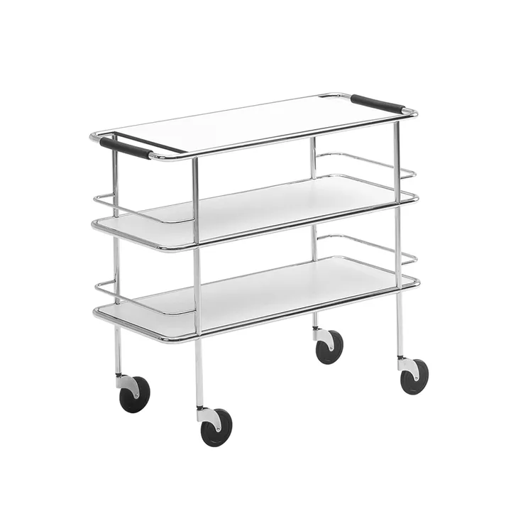 Cargo serveringsvagn - White laminate-chrome - Lammhults