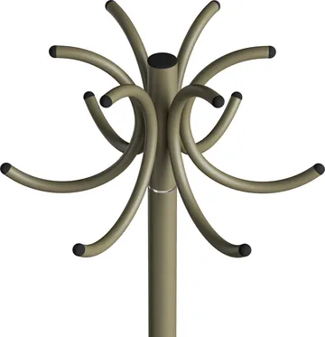 S70-12 coat rack - Gray-green texture - Lammhults