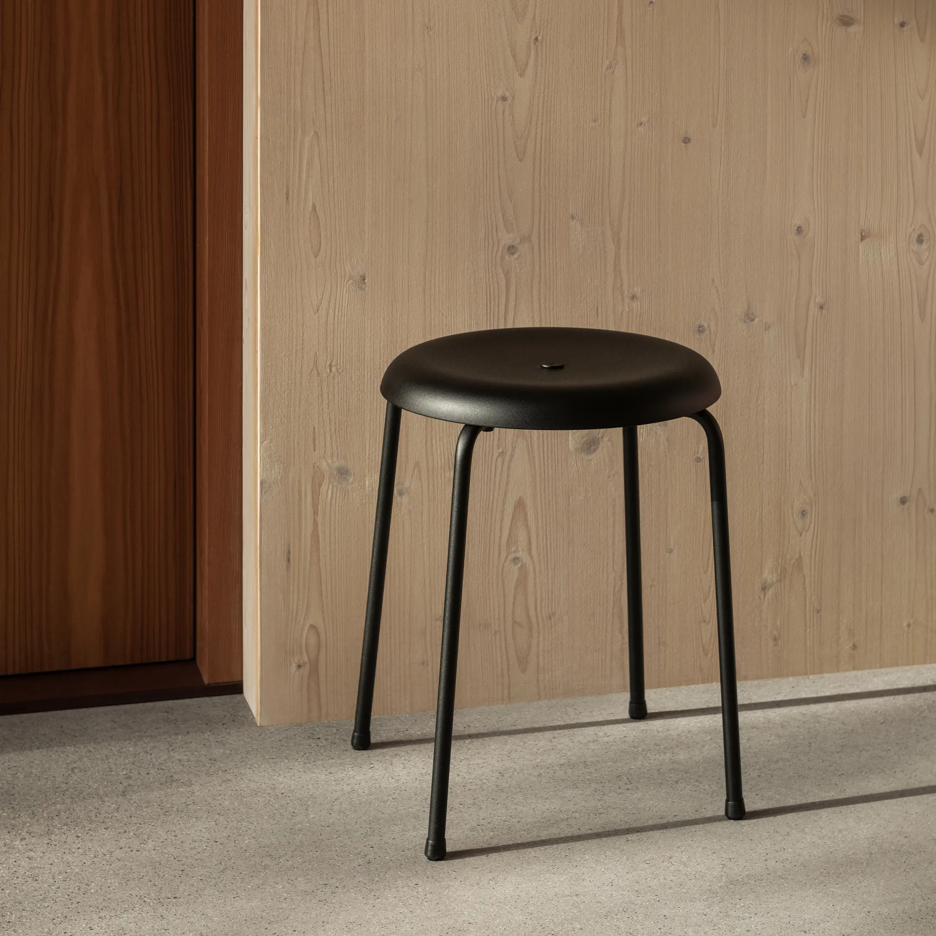 Stool bench, Black, 45 cm Lammhults