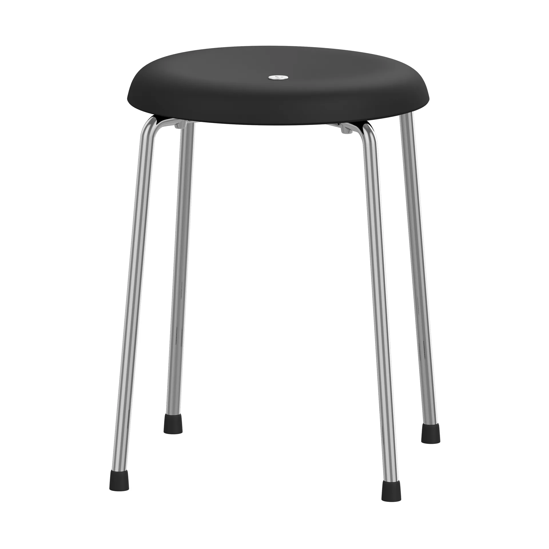 Stool bench, Black-chromed frame, 45 cm Lammhults