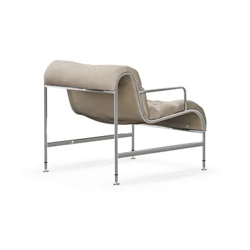 Sunny armchair with armrests - Mauro Putty–chrome frame - Lammhults
