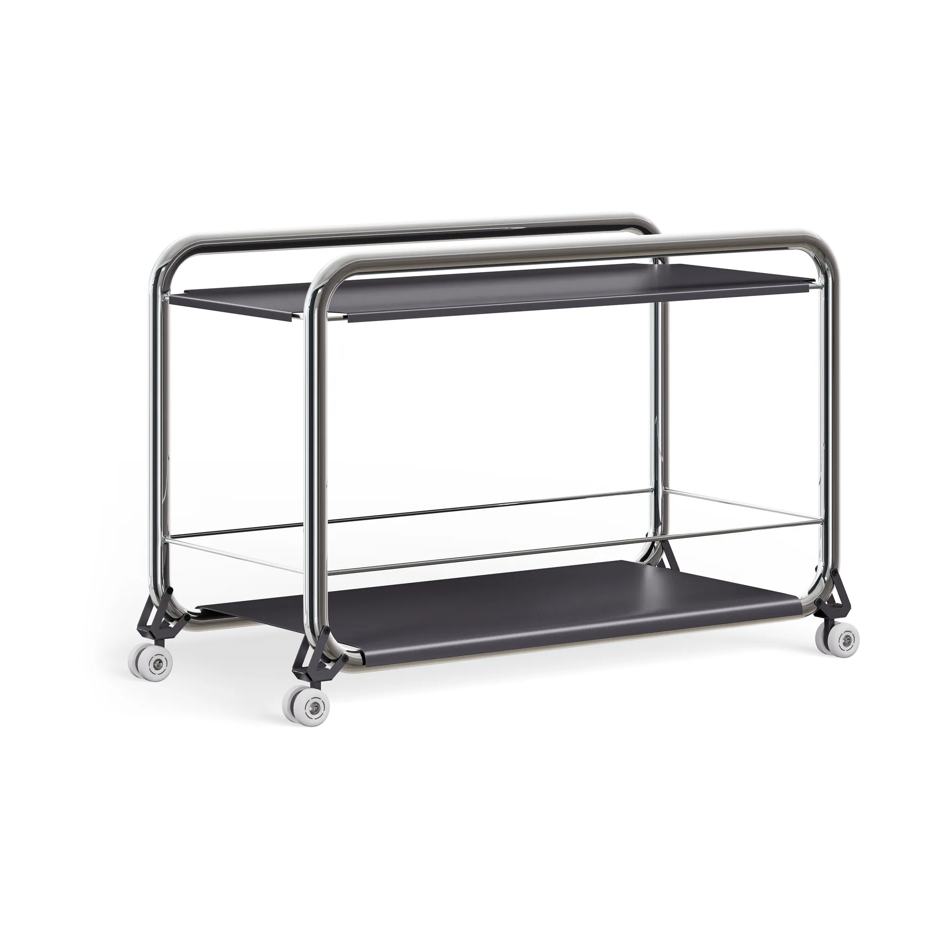 Tension trolley, Chrome-graphite texture Lammhults