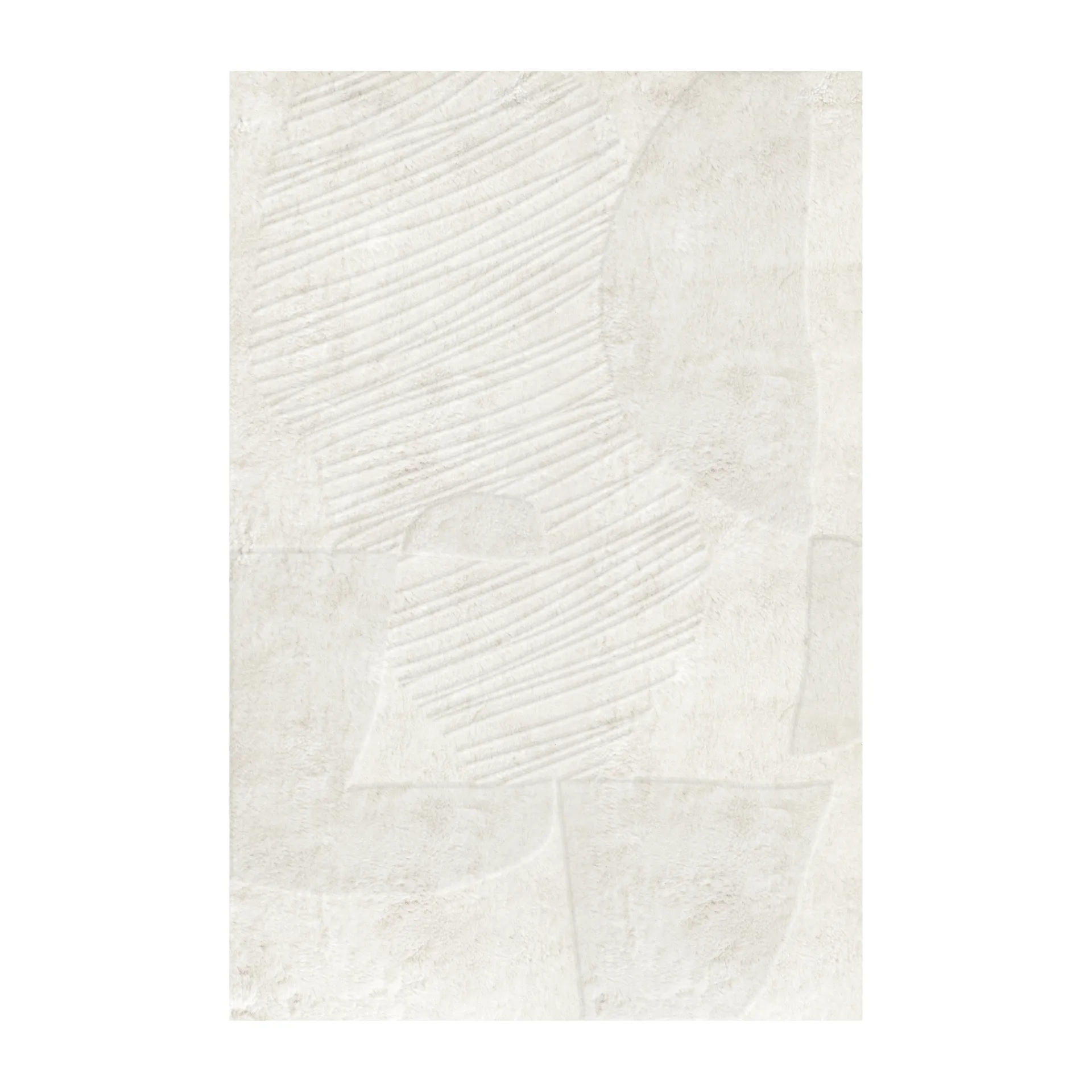 Artisan Guild wool carpet, Bone white 250x350 cm Layered