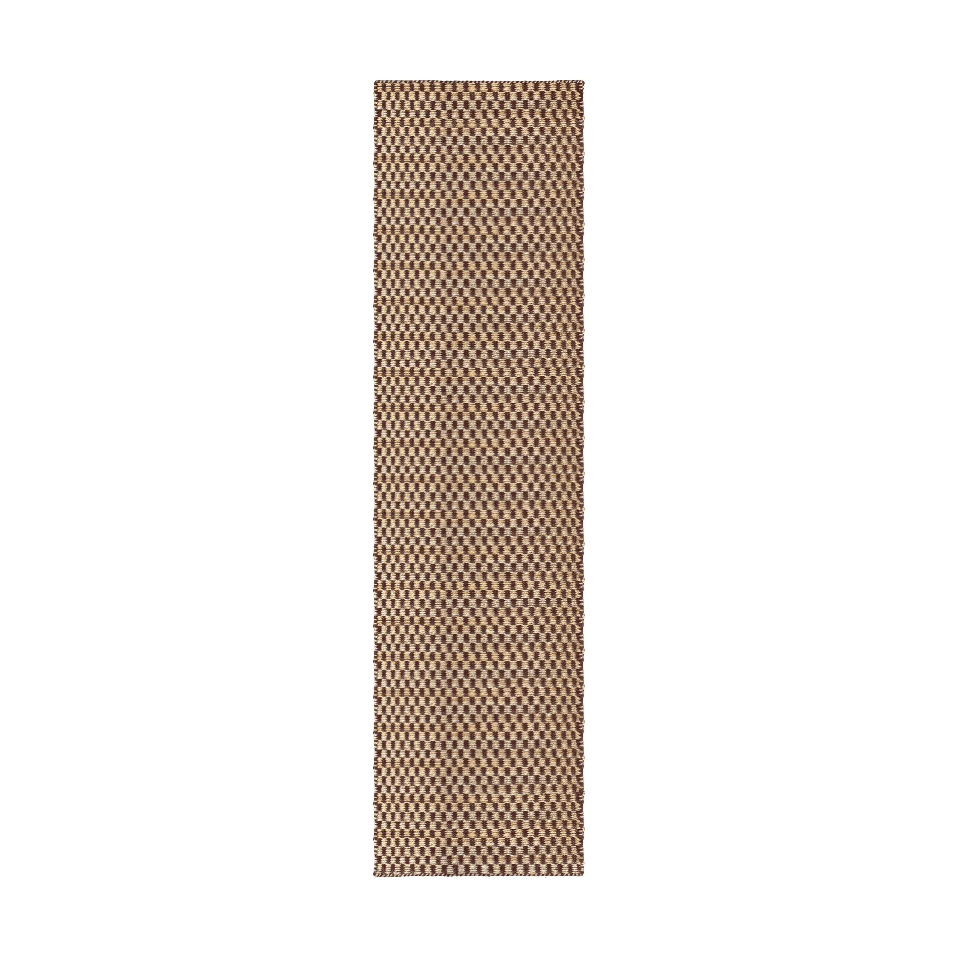 Barley jute rug, Chestnut, 75x240 cm Layered