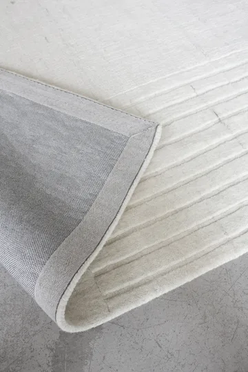 Circular wool carpet 180x270 cm - Bone white - Layered