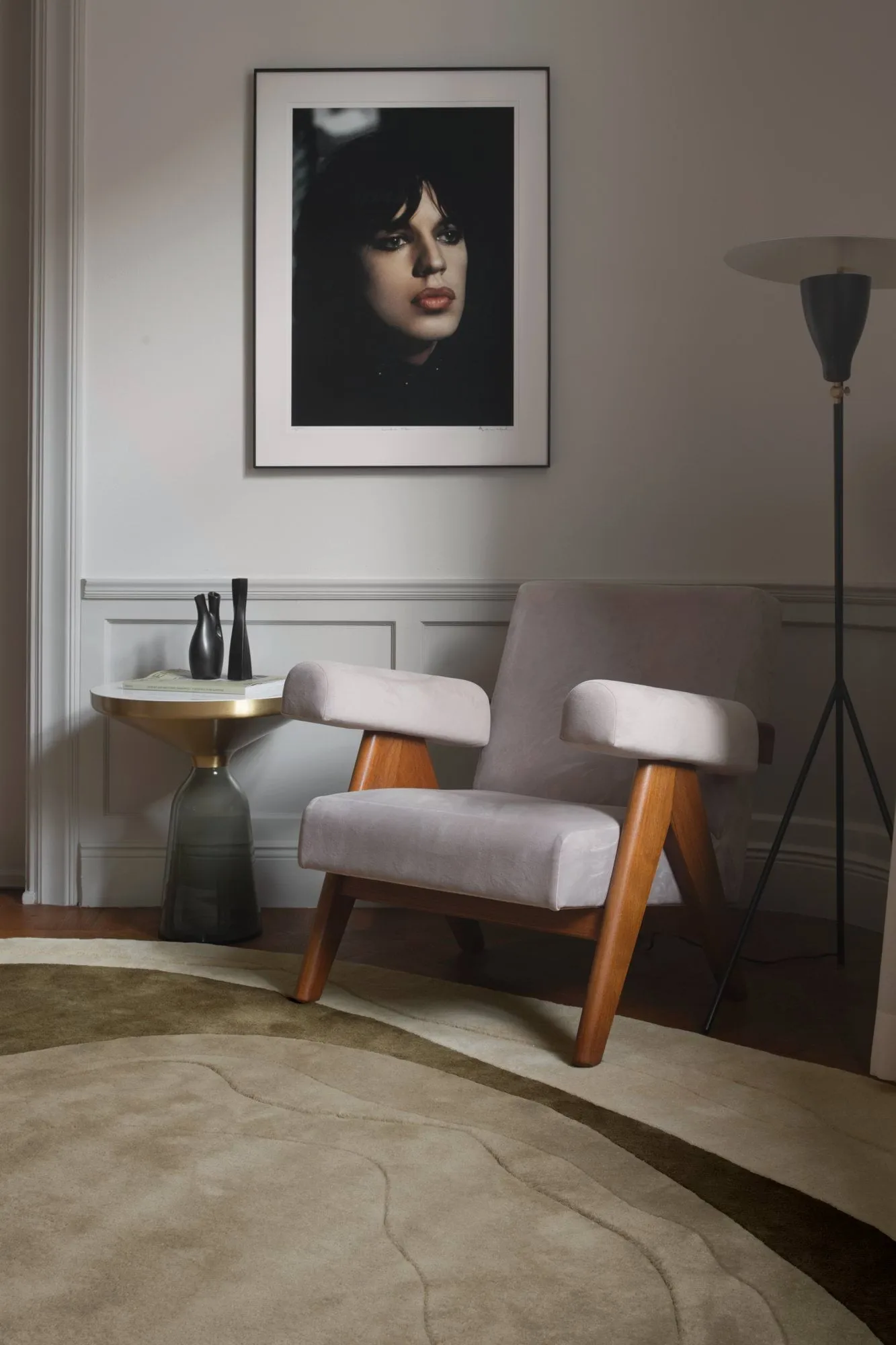 Erik Bratsberg Lozza wool rug, Olive, 210x270 cm Layered