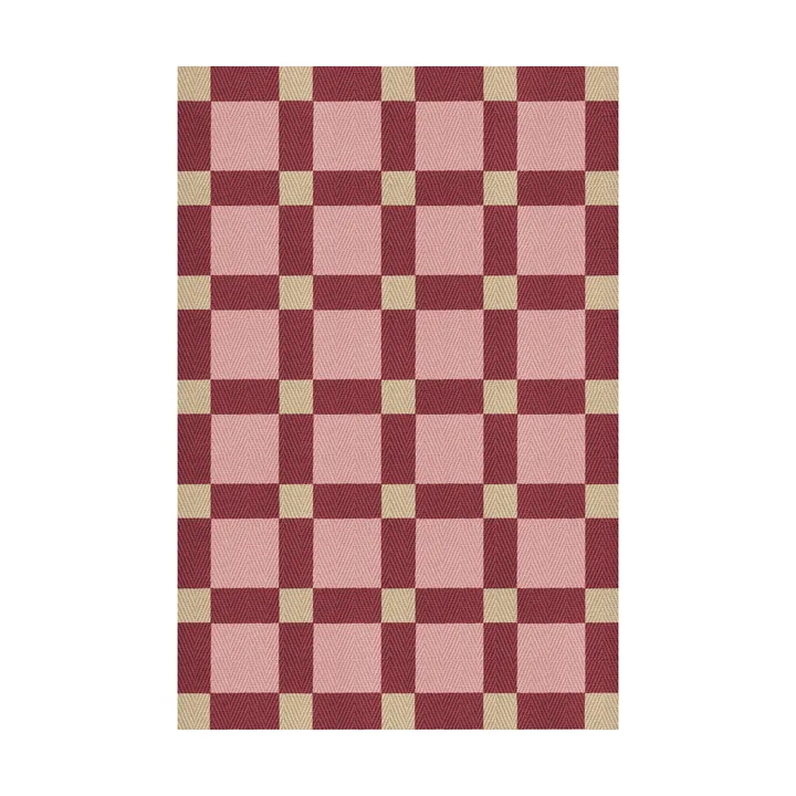 Evelina Kroon jute rug 140x200 cm - Plum punch - Layered