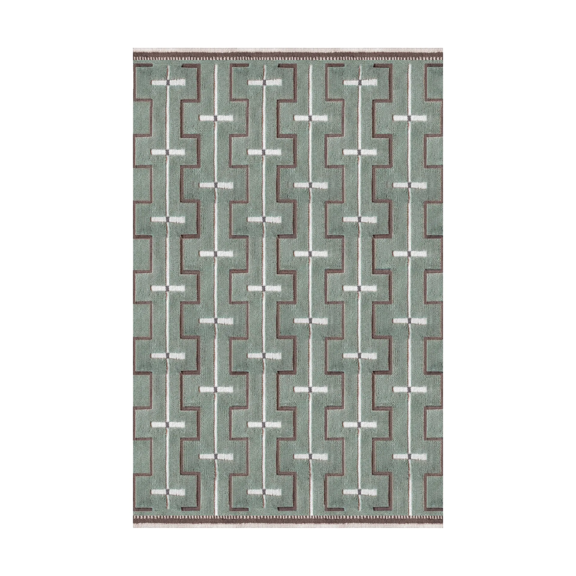Johanna wool carpet, Sage, 200x300 cm Layered