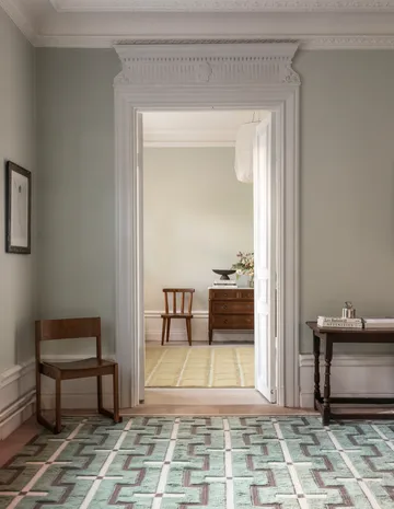 Johanna wool carpet - Sage, 200x300 cm - Layered