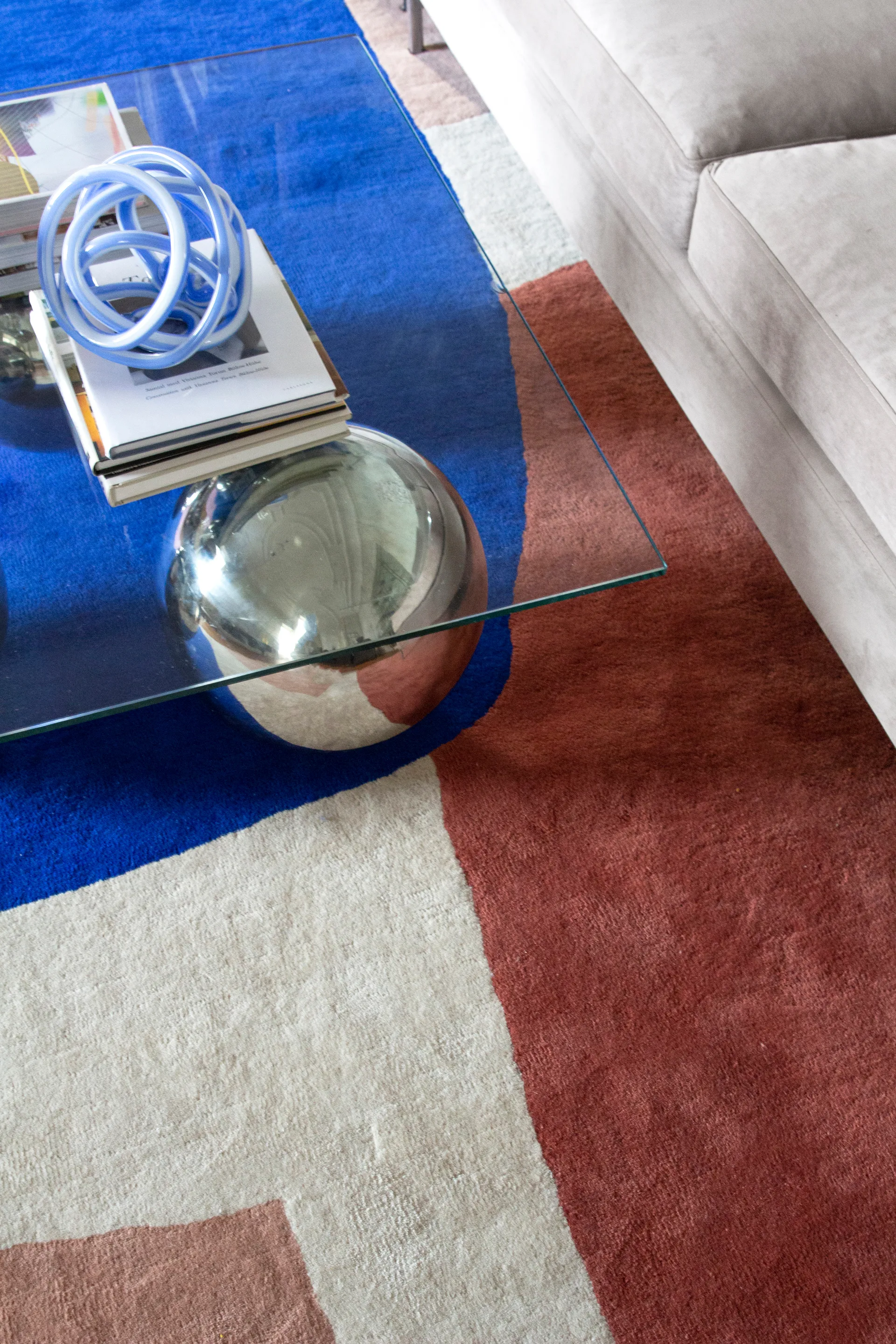Lake wool rug, 200x300 cm Layered